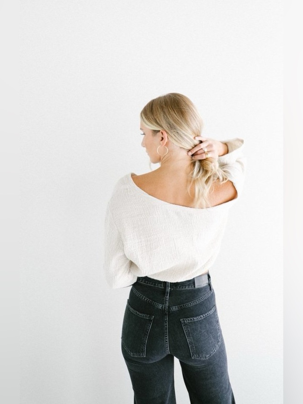 Bahhgoose Linen Cotton Neen Top In Wheat Handmade Size Xs/S Vguc — image 4 of 8